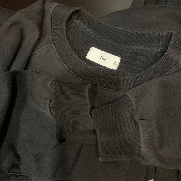 TNA Navia Sweater Dress in BLACK - Picture 6 of 7